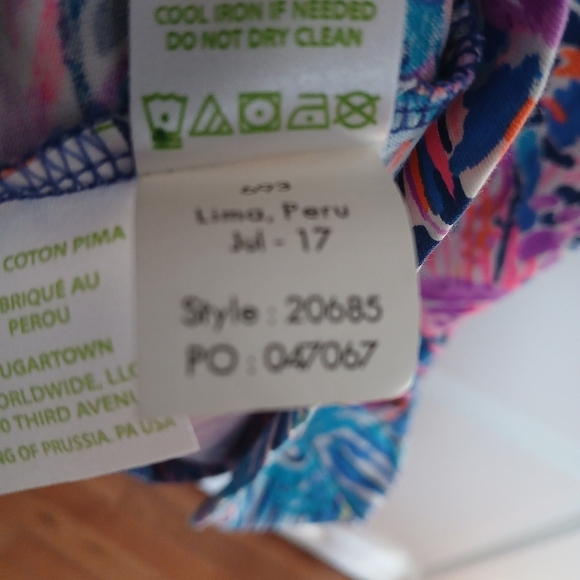 Lilly Pulitzer Dress 100% Pima Cotton Size XS Vacation Beach Cruise Resort Party - Picture 8 of 10